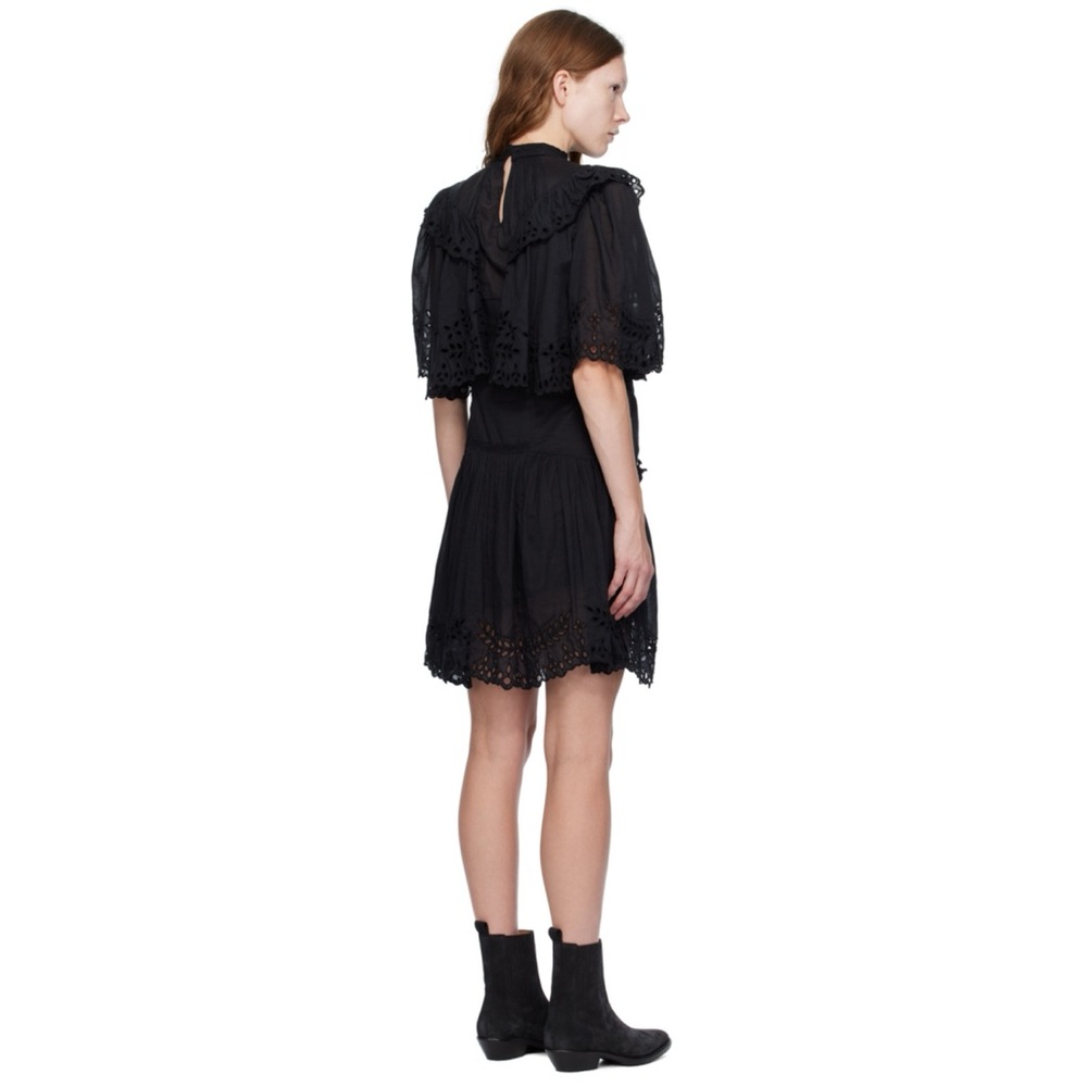 NWT Isabel Marant Etoile Black Kayene Lace Mini Dress Size M - Picture 4 of 5